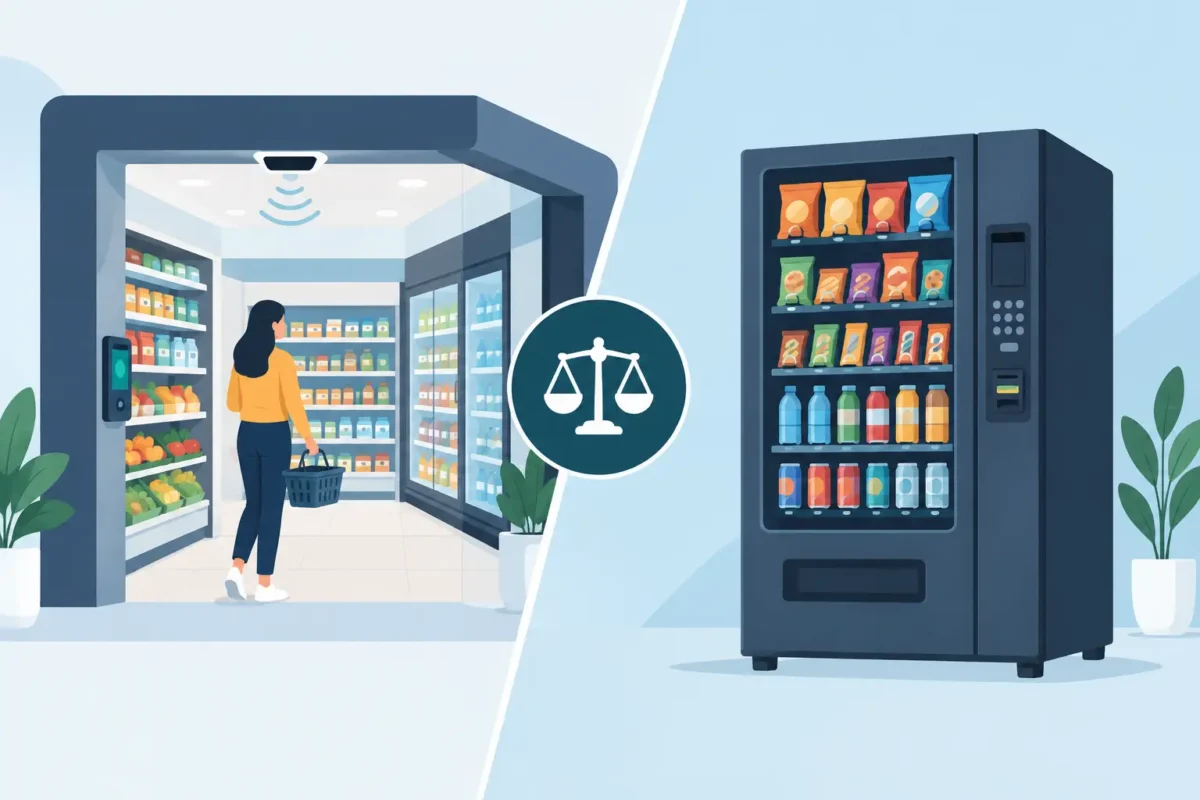 Smart Stores Versus Vending Machines Compared