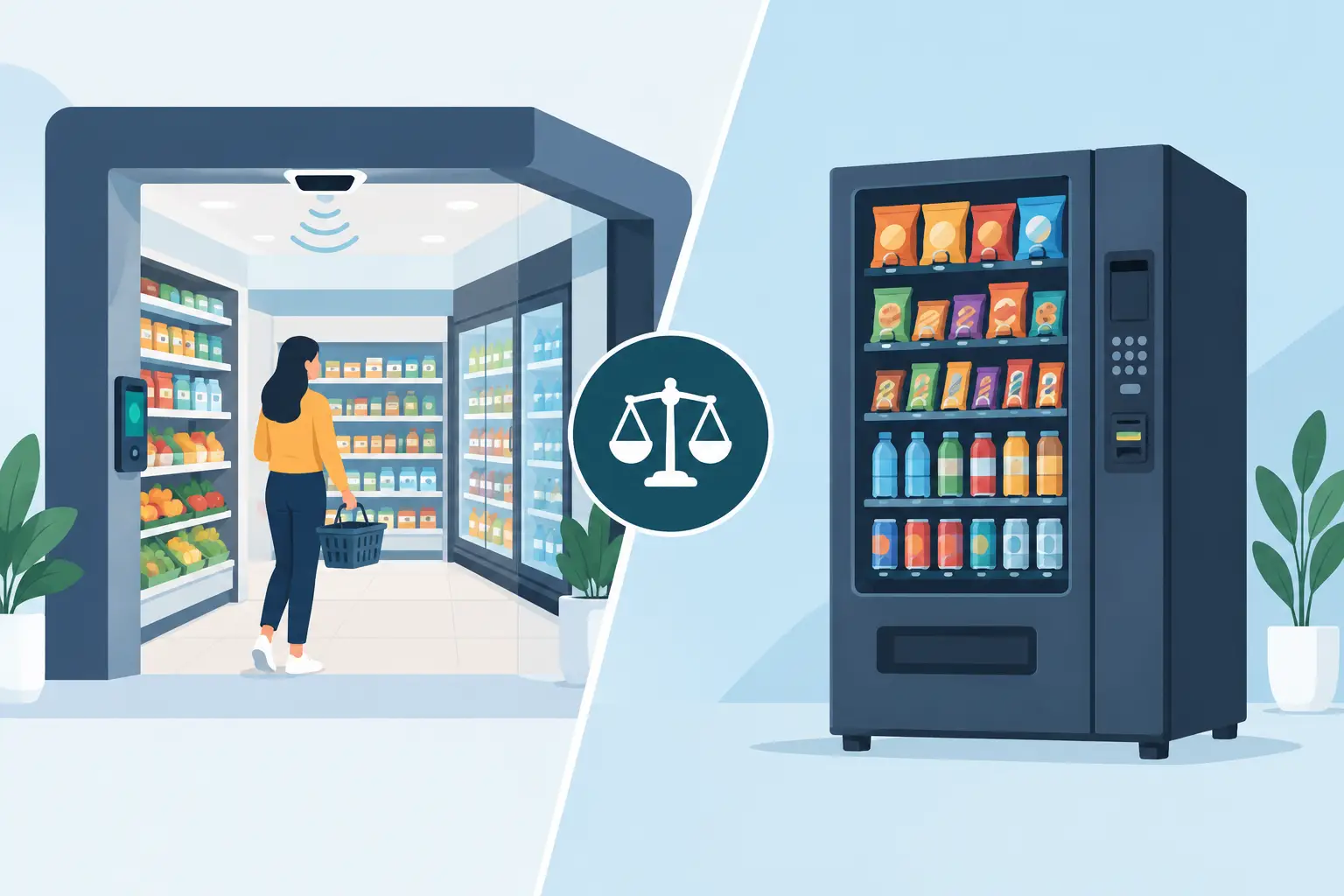 Smart Stores Versus Vending Machines Compared