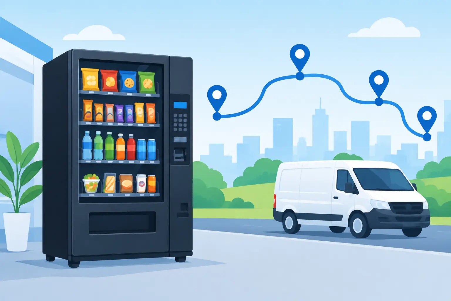 Combo Vending Machines for Flexible Routes