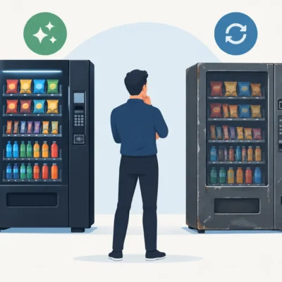 Do New Versus Used Vending Machines Pay Off?